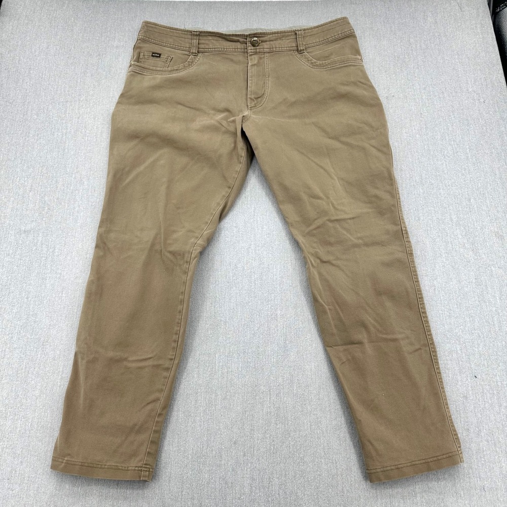 Kuhl Revolt Pants Mens 40x32 Brown Wicking Stretch Outdoor Hiking Utility